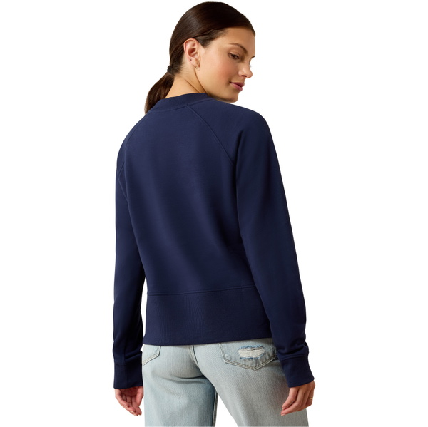 2026 Ariat Womens Martine Sweatshirt 10071765 - Navyt